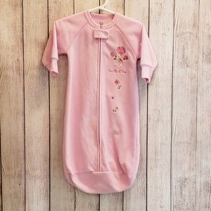 Fleece long sleeve sleep sack wearable blanket